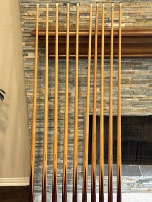 Dufferin One Piece Cues (set of 10)  from the 1990s almost never used!