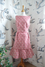 CAROLINA HERERRA Red & white patterned fit & flare dress size US 12 UK 14/16