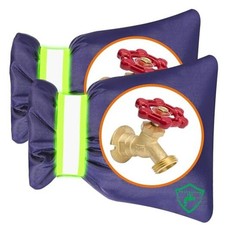 2Pack Outdoor Faucet Covers for Winter, 8.3" H x 6.7" W Outside Hose Blue-2Pack