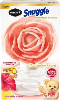 Snuggle Scent Blossoms Fragrance Diffuser Handmade Flower, Blissful Moments Trop
