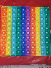 Rainbow Color Anxiety Push Pop Fidget Toy Stress Relief