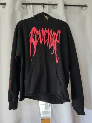 OG Touring Revenge Kill Hoodie XXXTentacion Arch Logo Hand Black