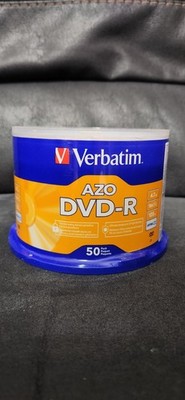 Verbatim DVD-R Blank Discs AZO Dye 4.7GB 16X Recordable Disc - 50 Pk Spindle