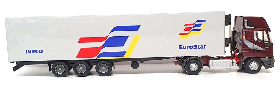 Coches antiguos escala 1/43 OCI326 - Iveco Eurostar camión y remolque nevera - granate Foto 4 de 4