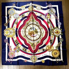 HERMES Carr 90 Scarf Time Spent Among Flowers Unused with box