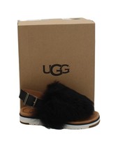 UGG Women's Sandals UK 3.5 Black Leather with Other Flat New with tags
