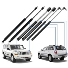 For 1999-2004 Jeep Grand Cherokee Qty 6 Hood + Liftgate + Window Lift Supports