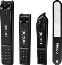 Nail Clipper Set, Sharp Stainless Steel Clippers For Men Women,4 PCS Nail Clip