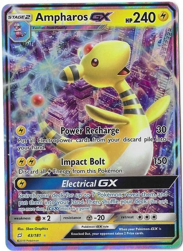 Ampharos-GX Team Up #185