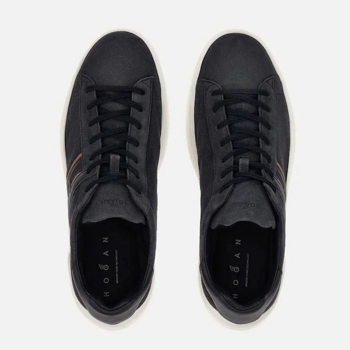 Sneakers Hogan H580 Blu e Cuoio foto 3