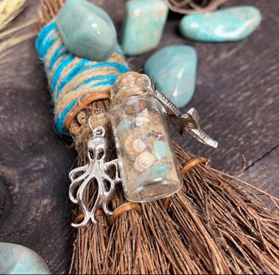 Sea Witch Broom With Amazonite Besom