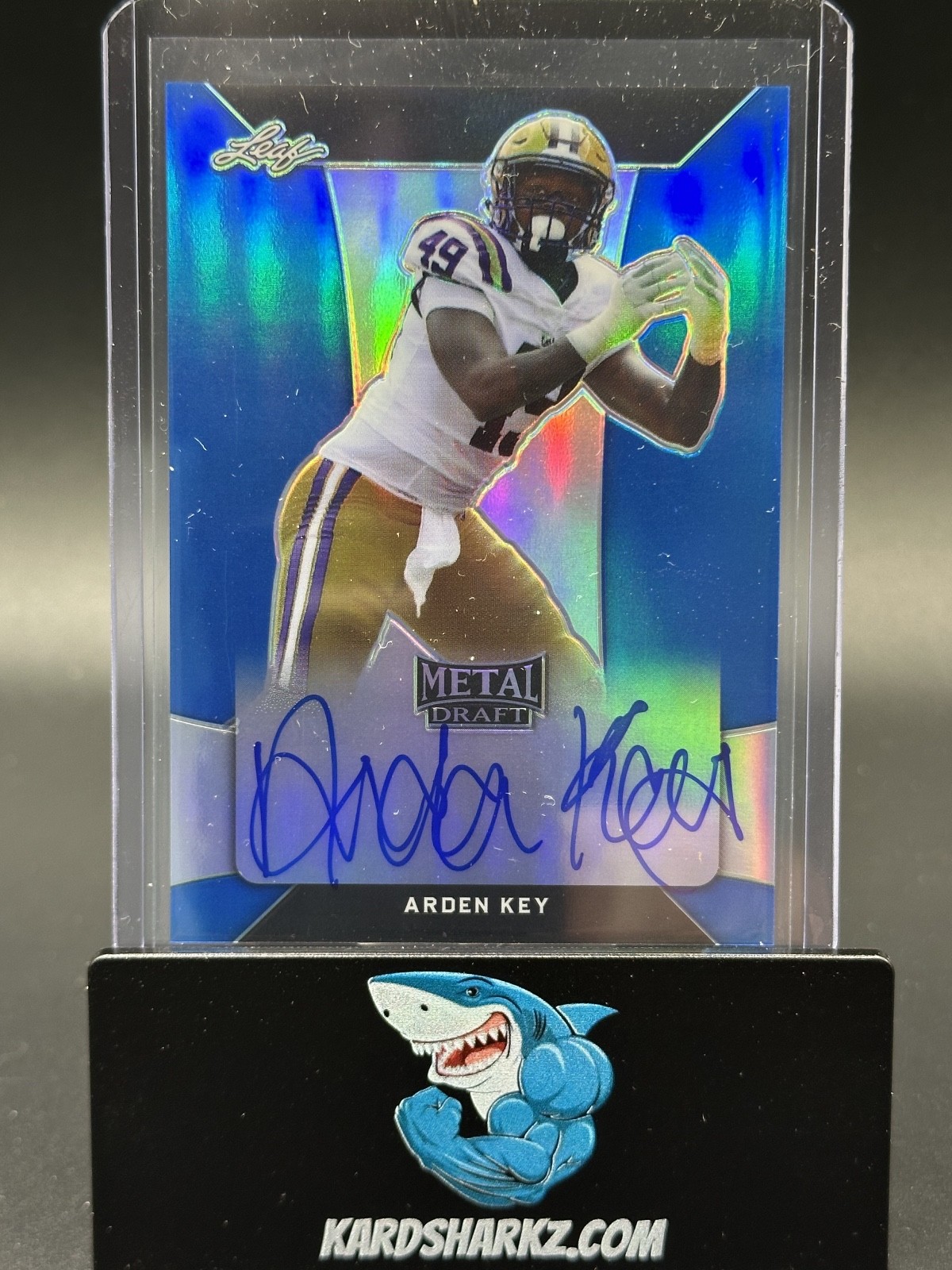 Arden Key Leaf Flash #BAAK1 Autograph-Blue