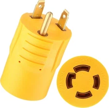 Kanayu Generator Transfer Switch Adapter Compatible with NEMA TT-30P Yellow 