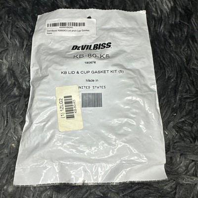 DeVilbiss KB-80-K5 Replacement Gasket, use with KB-555 KBII Pressure Cup, 5pk