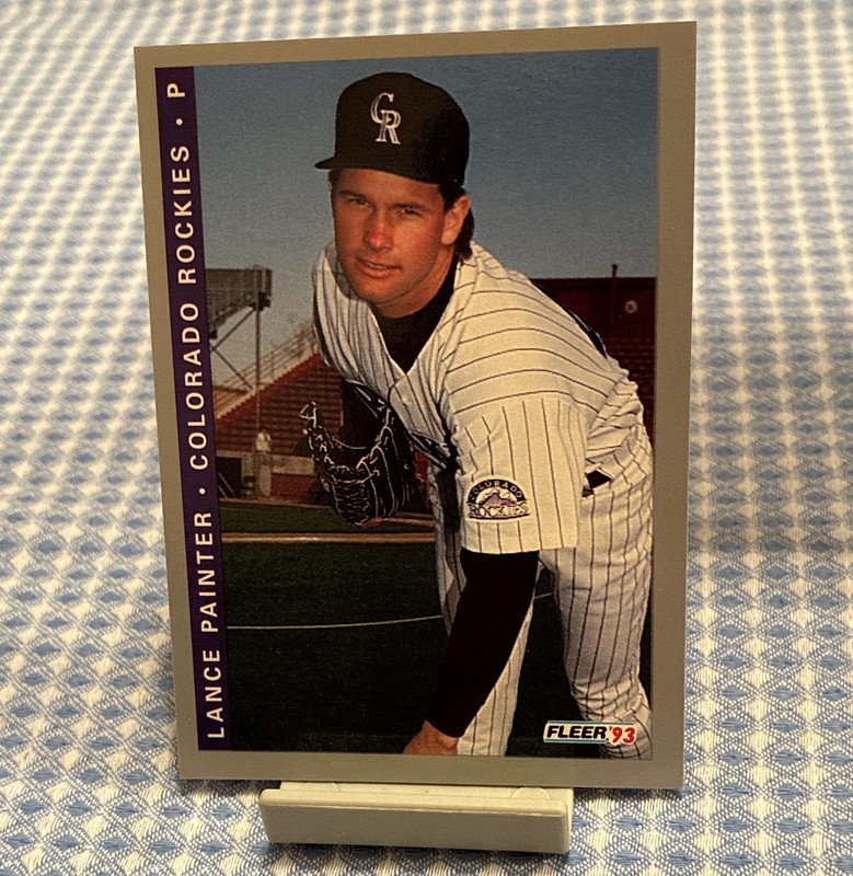 Fleer 1993 Lance Painter Colorado Rockies #F-38 MLB Baseball Card Rookie