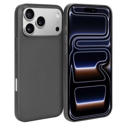 Ultra Slim Case für iPhone 17 Pro Fein Matt Dünn Schutz Hülle Skin Cover Schwarz