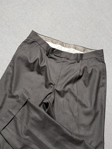 Lauren Ralph Lauren Pantalon Homme 33x30 Gris Plissé Robe Pantalon