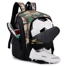 Soccer Backpack with Ball Holder,Youth soccer Bag for Basketball,Volleyball-I...