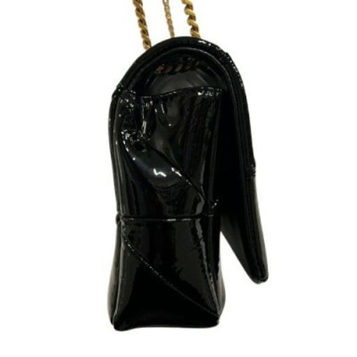 Borsa a tracolla Saint Laurent Paris 515821 Jamie catena pelle verniciata nera