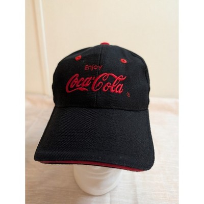 Coca-Cola Cullman Alabama Embroidered Hat Black Red ITC Baseball Cap Mens OSFM
