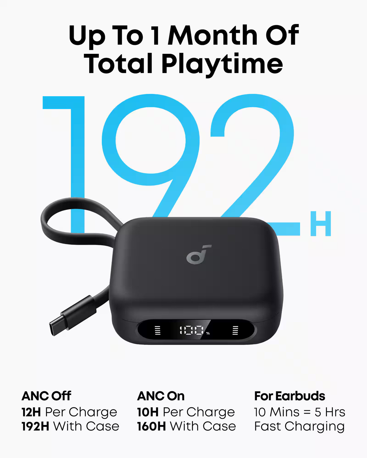 Soundcore by Anker P41i audífonos Bluetooth inalámbricos in-ear con cargador USB portátil..., imagen 5