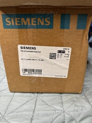 Siemens CRC-6 500-033250 Fire Alarm Controllable Relay Card (NEW IN BOX)