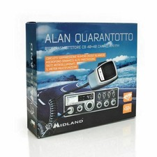 CB MIDLAND ALAN 48 QUARANTOTTO AM FM 27 MHz MICROFONO  40 CANALI