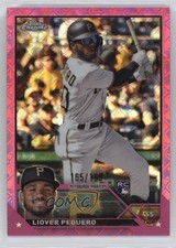 2023 Topps Chrome Logofractor Edition Pink Refractor 165/199 Liover Peguero 0n64