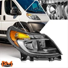 For 14-22 Ram Promaster 1500 2500 3500 Right Side Chrome/Amber Headlight Lamp