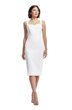 Dress the Population Women's Nicole Sleeveless Bodycon Stretch Midi Sheath Dress