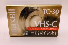 Maxell HGX-Gold TC-30 VHS-C Camcorder Videocassette New Sealed