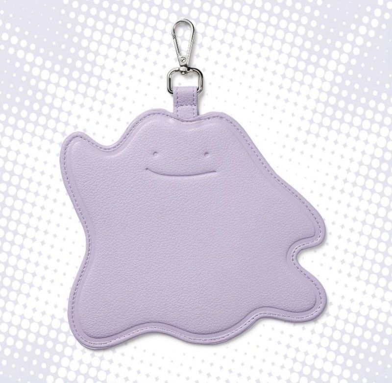Pokémon Ditto Purple Faux Leather Luggage Tag w/ Clip, Faux Leather Material