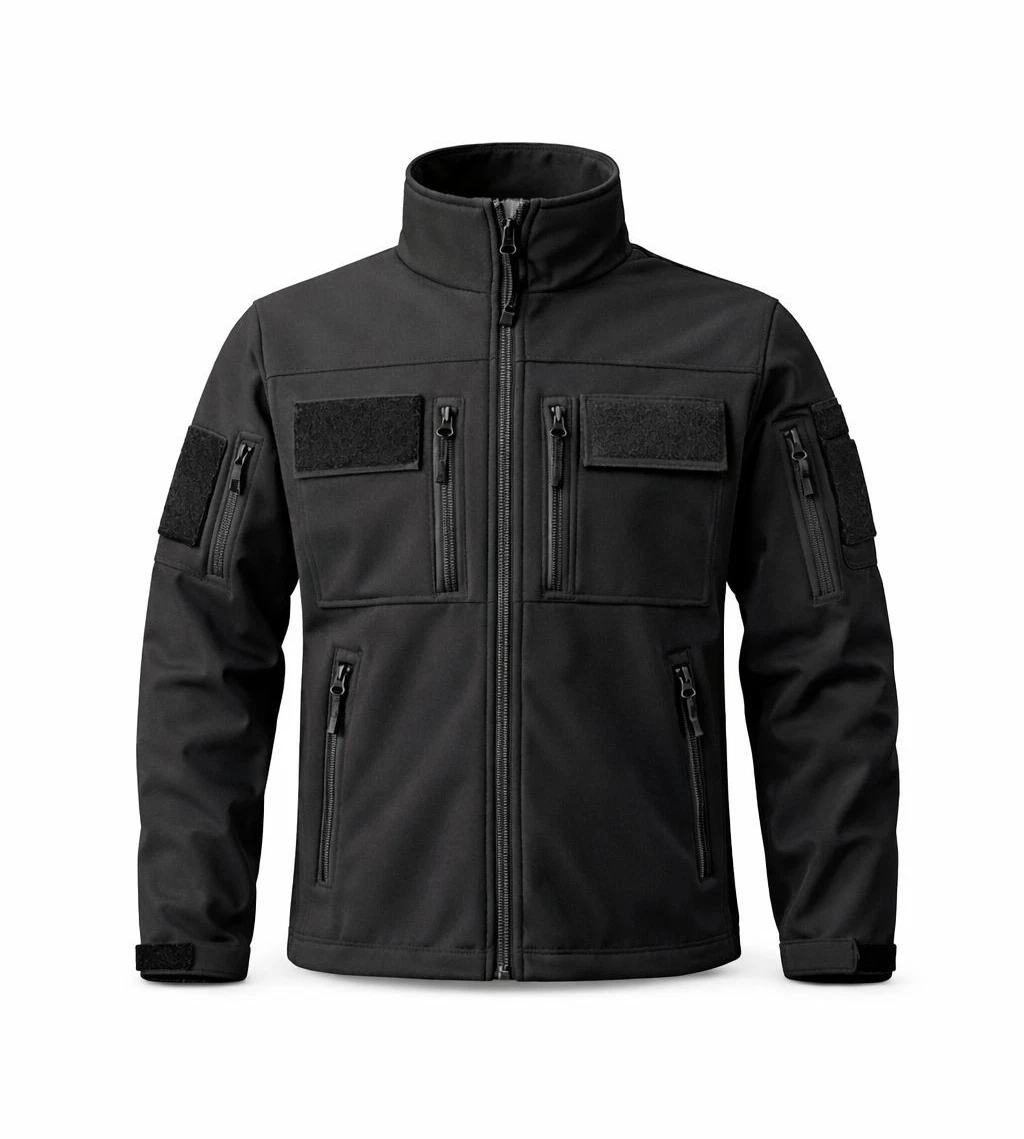 Men’s Tactical Softshell Jacket Black Windproof Water Resistant Multi Pockets
Opens in a new window