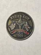 Rare 1959 Ryder Cup 1" Coin Style Golf Marker - Eldorado Golf Club - A Beauty!