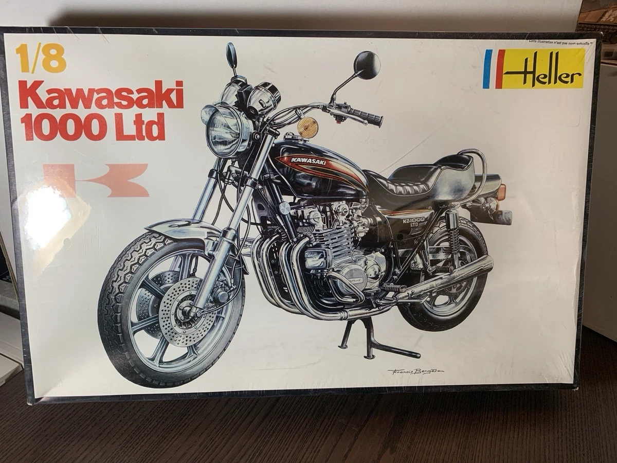 Heller Kawasaki kz 1000 1/8ème référence 973 Heller Kawasaki kz 1000 1/8ème référence 973