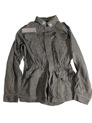 Authentic Italian Army OD Green Combat Field Jacket, Size Small | eBay