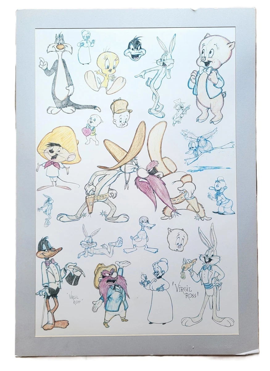 Warner Bros Licensed Reproduction Lithograph Collectible Animation