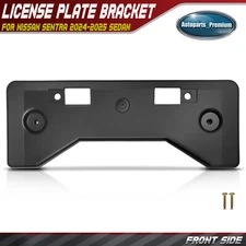 Front Side License Plate Bracket w/ Hardware for Nissan Sentra 2024-2025 Sedan