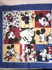 Vintage Disney Mickey Mouse Handkerchief Bandanas JA Woronowicz 1
