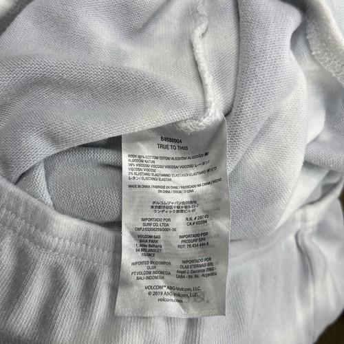 Volcom Lived in Lounge Gray & White Tie-Died Cozy Soft Long Sleeve Shirt Size L - Picture 4 of 8