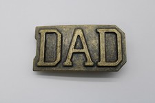 Vintage DAD belt buckle, metal, age unknown, used