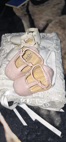 Job Lot Christening Robes Baby Shoes 60s Vintage Original Blink Friction Reclaim - Picture 3 of 8