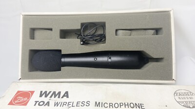 Vintage Cordless Microphone Japan TOA Electric Co. w/Box WMA