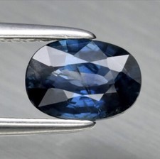 SAPPHIRE 0.91 ct Blue Oval 6.7x4.8x3.0 mm Natural Untreated Unheated Madagascar