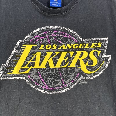 Unk NBA Blue Label Mens T Shirt Medium Los Angeles Lakers Camisa 
