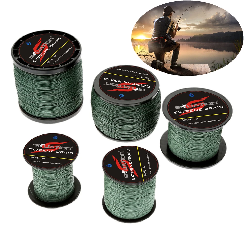 100/300/500/1000M Geflochtene Schnur Dyneema Geflochtene Angelschnur - Bild 2 von 4