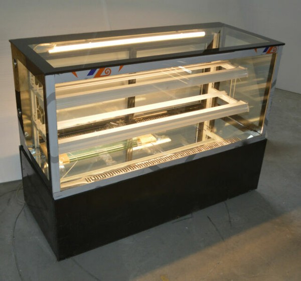 TECHTONGDA 220v Refrigerated Cake Showcase Countertop 3 Layers Display