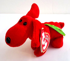 TY Jingle Beanie Baby - ROVER the Dog 3.5 inch -mint Christmas Ornament Plushy