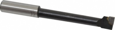 Carbide Tipped Boring Bar: 9/16'' Min Bore Dia 3'' Max Bore Depth, 1/2'' Shank