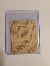Braves Dodgers AP25 1912 Box Score Jake Daubert George Cutshaw Bill Sweeney